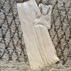 Free People Lounge Set - Crop Tank & Maxi Skirt